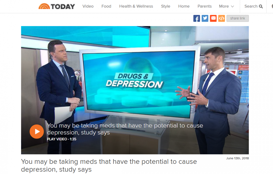 The Today Show: You may be taking meds that have the potential to cause depression, study says